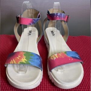 MIA Multicolor Strap Sandals